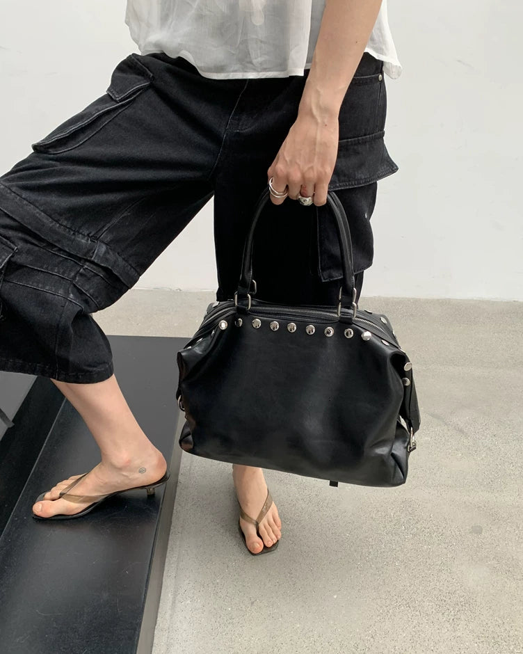 Elle | Studded Oversized Shoulder Bag