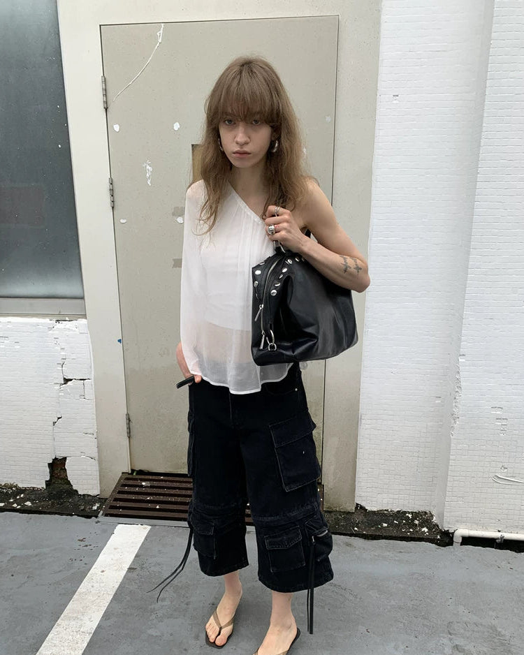 Elle | Studded Oversized Shoulder Bag