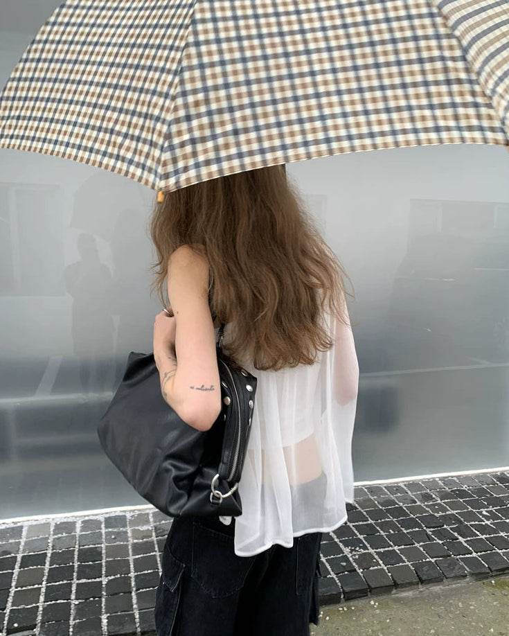 Elle | Studded Oversized Shoulder Bag