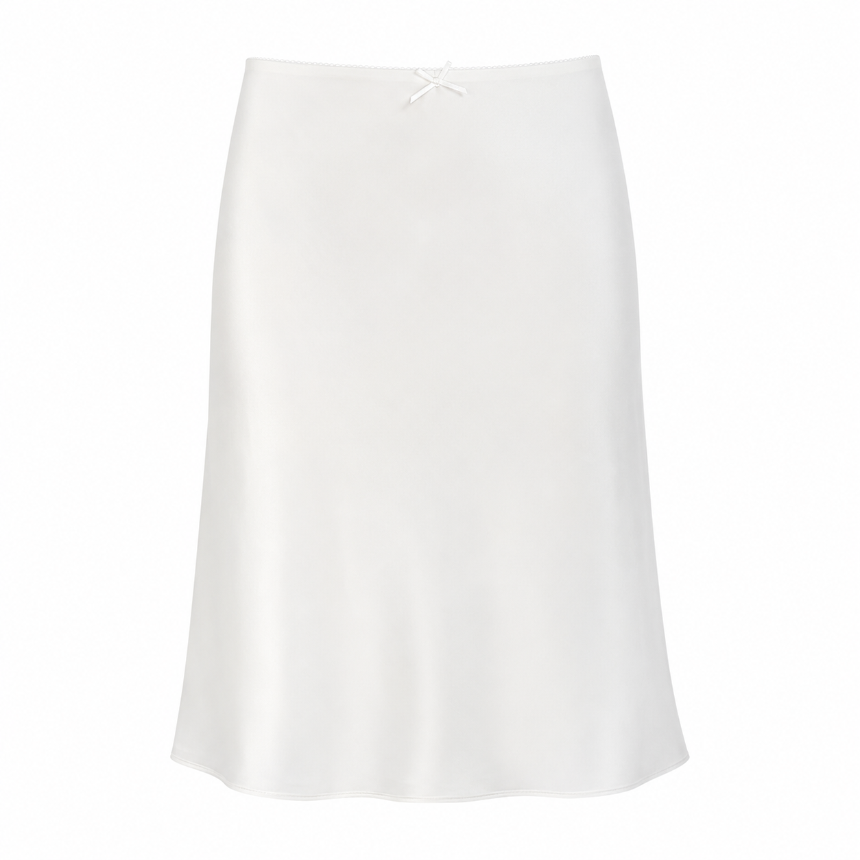 Elle | Éloise Low Rise Satin Midi Skirt