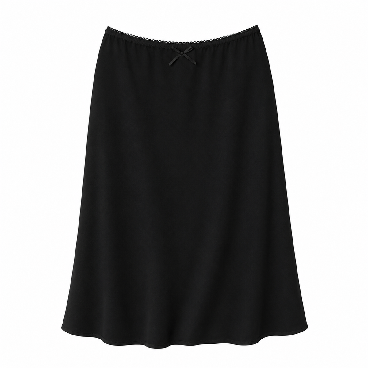 Éloise Low Rise Satin Midi Skirt