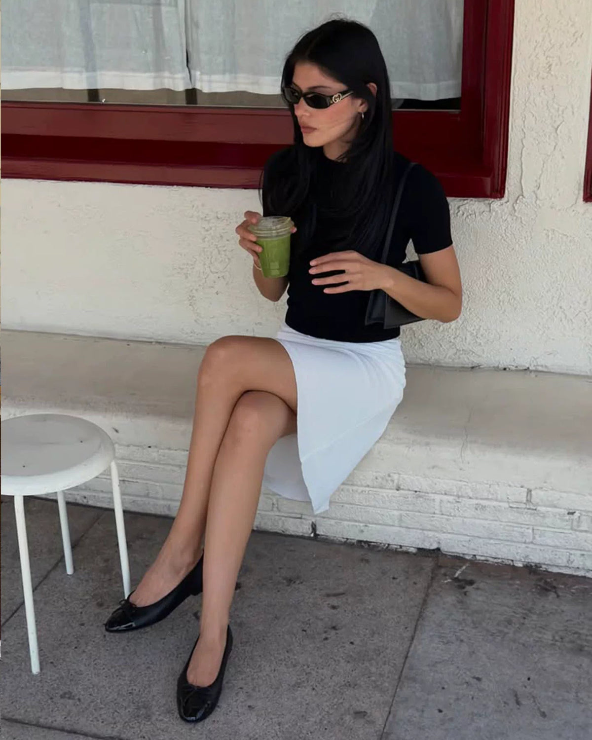 Éloise Low Rise Satin Midi Skirt