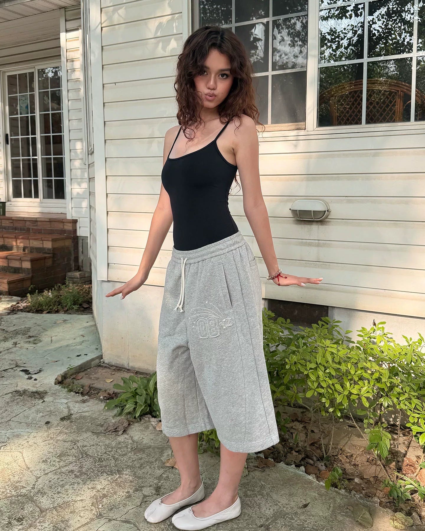 IMSORRY | Embroidered Lounge Shorts