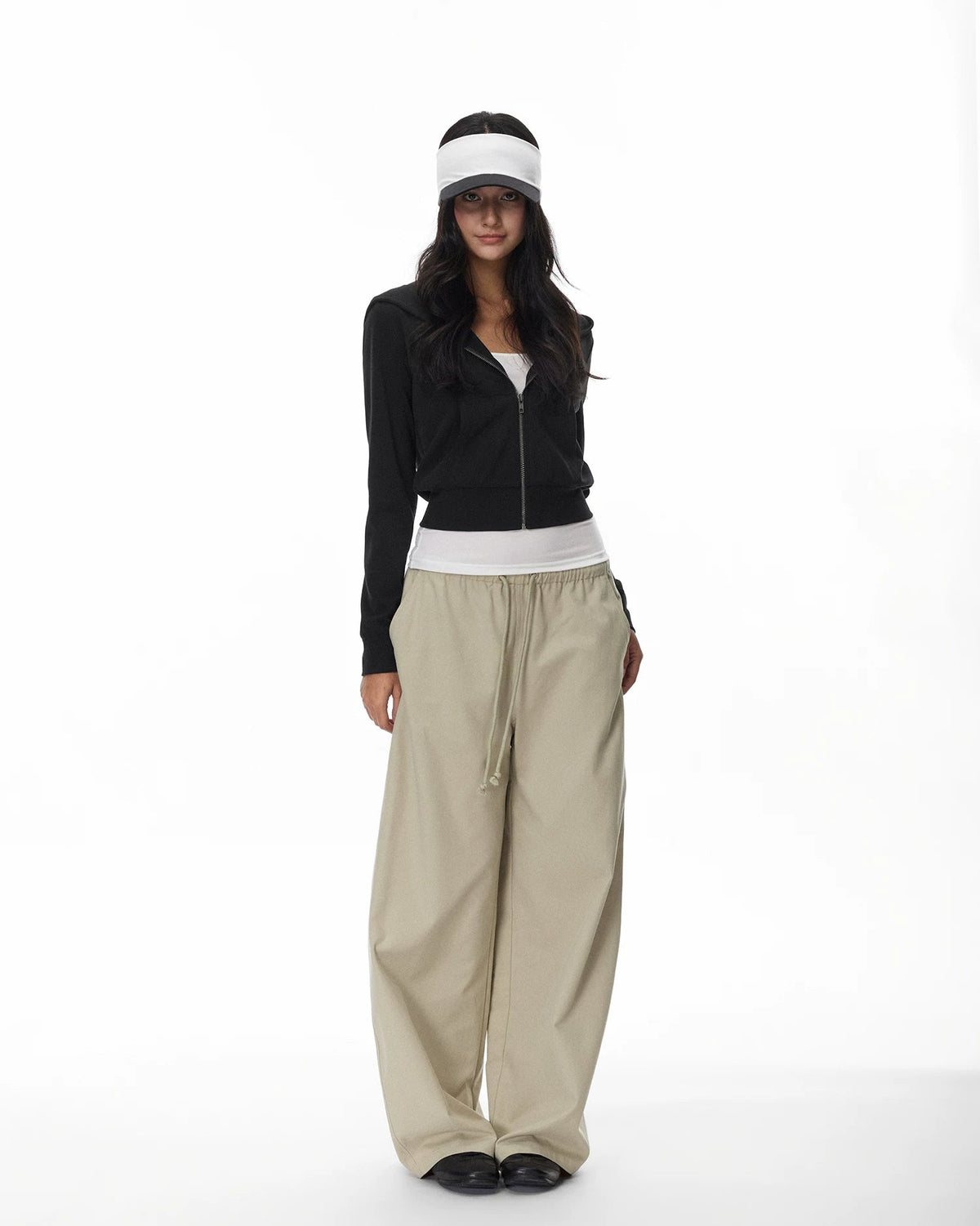 Everyday | Cropped Zip-Up Hoodie