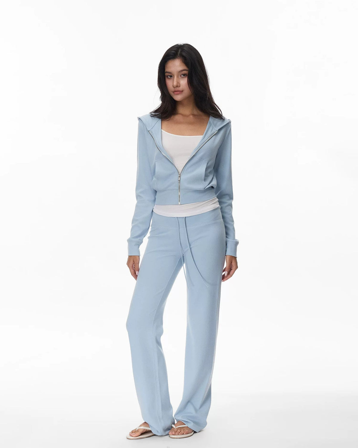 Everyday | Cropped Zip-Up Hoodie