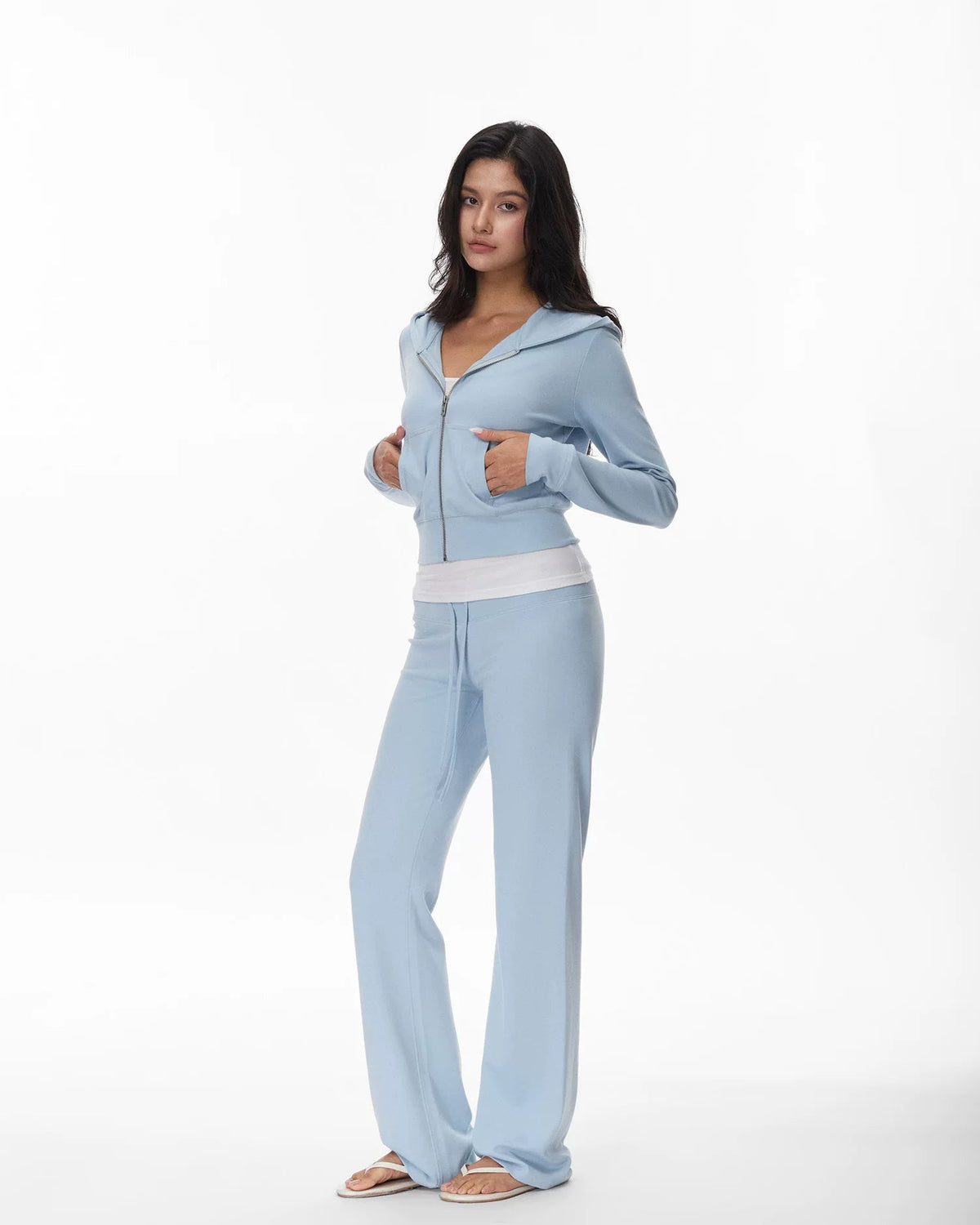 Everyday | Cropped Zip-Up Hoodie