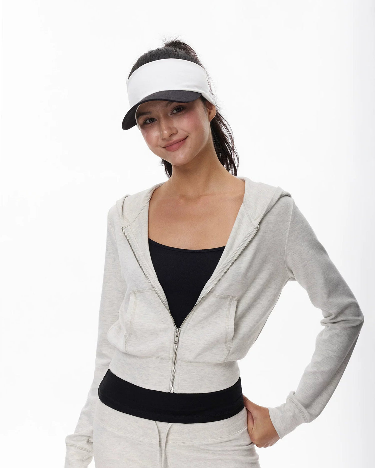 Everyday | Cropped Zip-Up Hoodie