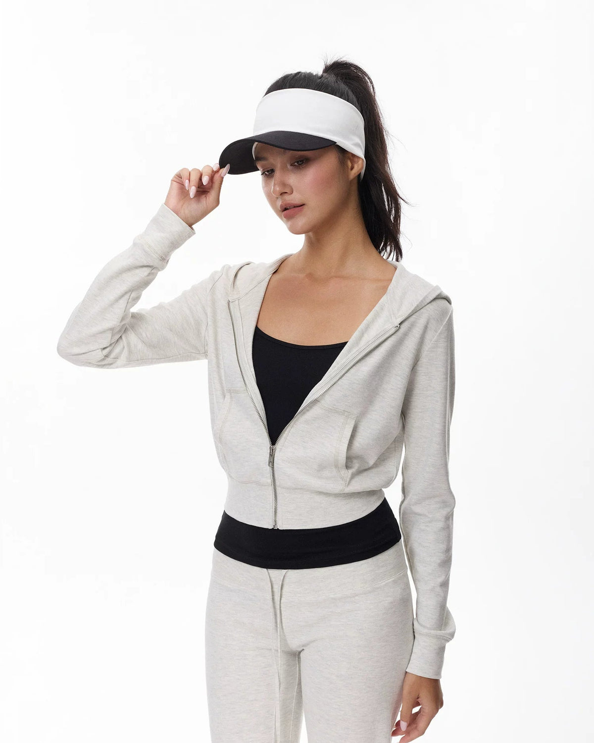 Everyday | Cropped Zip-Up Hoodie