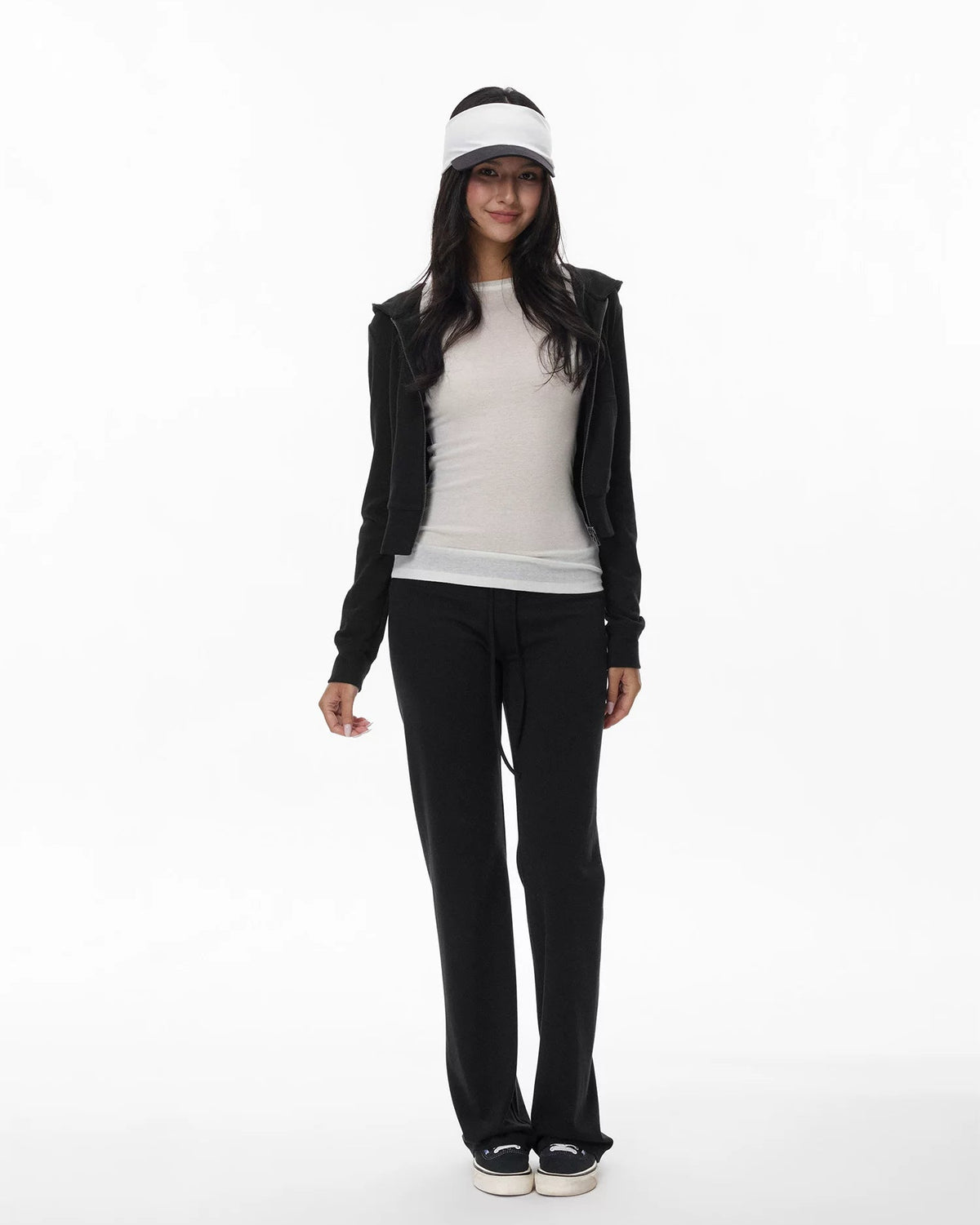 Everyday | Low-Rise Drawstring Straight-Leg Knit Sweatpants
