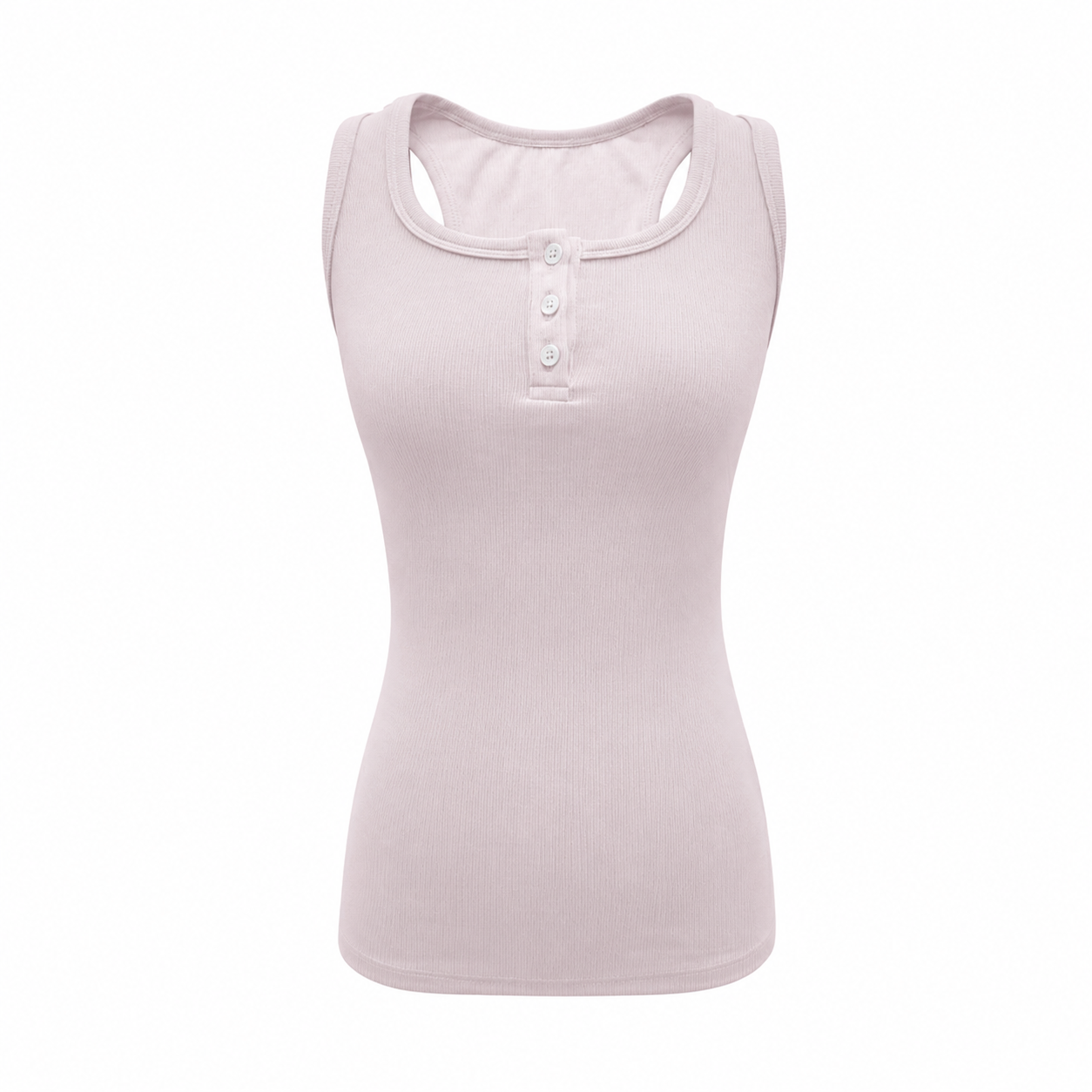 Elle | Everyday Ribbed Henley Tank Top