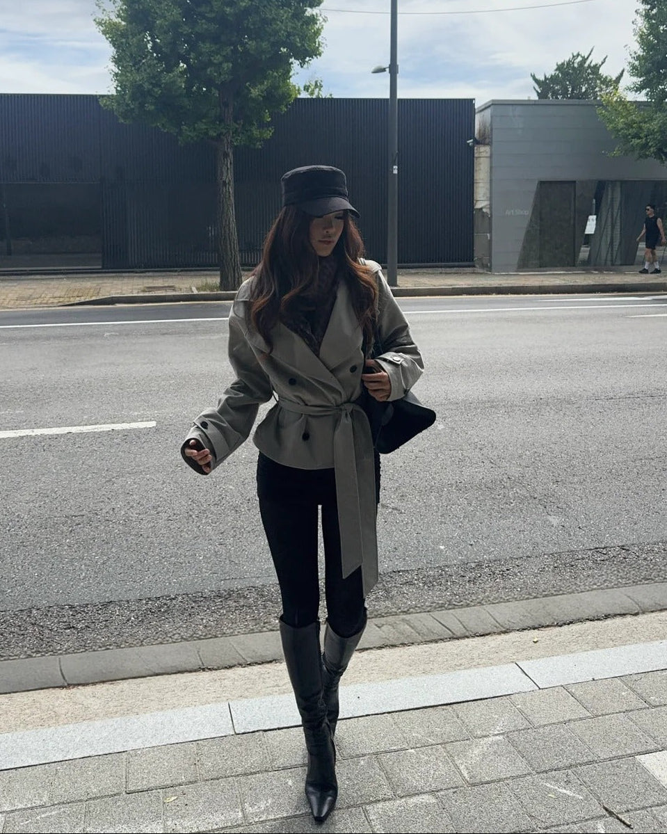 Everyday | Sloane Kurz-Trenchjacke mit Gürtel