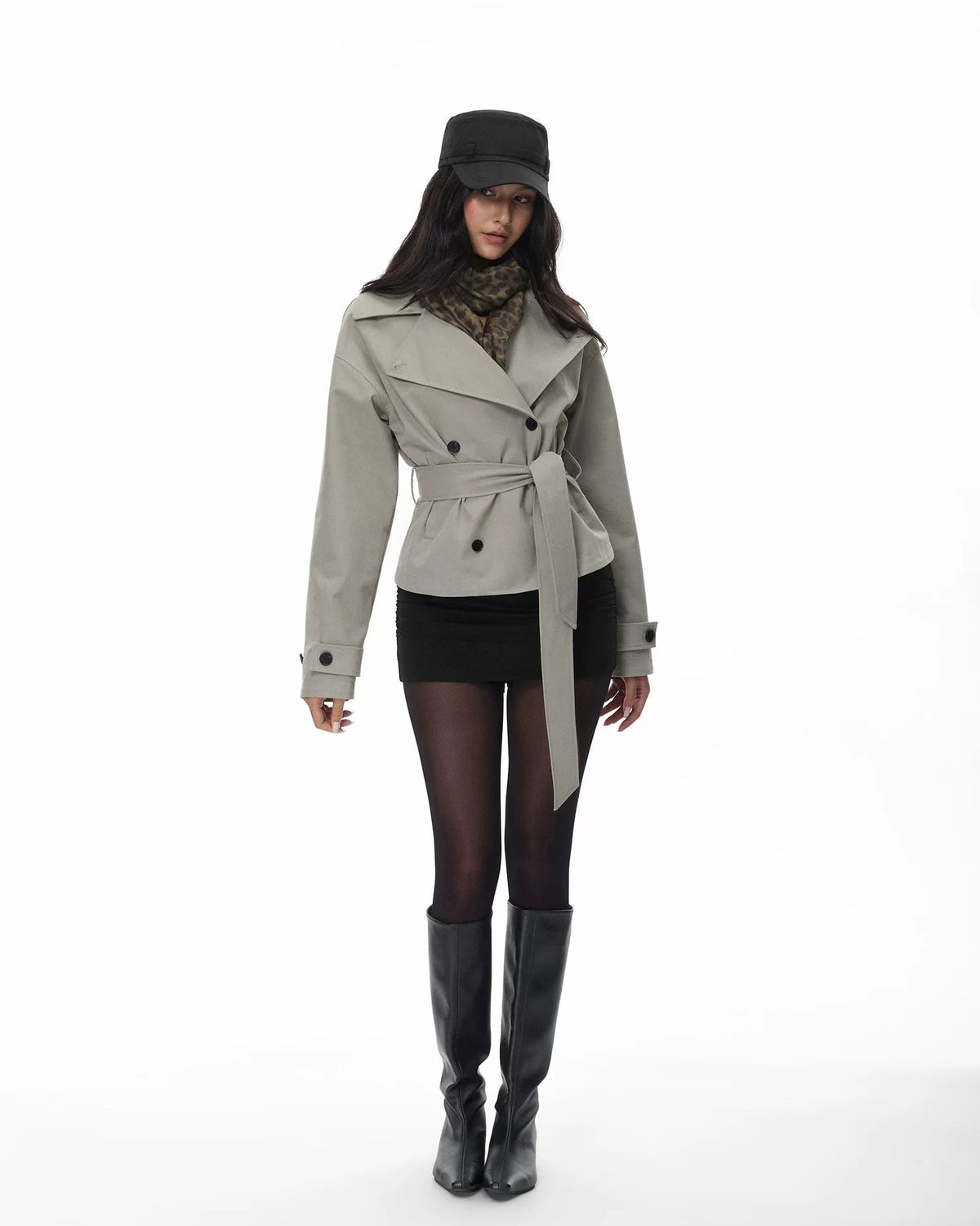Everyday | Sloane Belted Cropped Trench Jacket