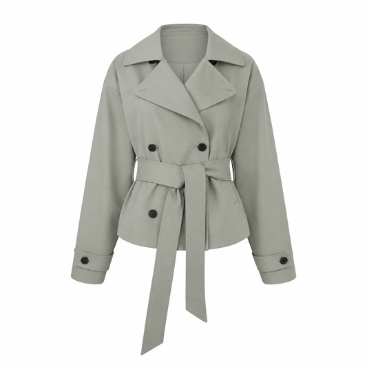 Everyday | Sloane Belted Cropped Trench Jacket