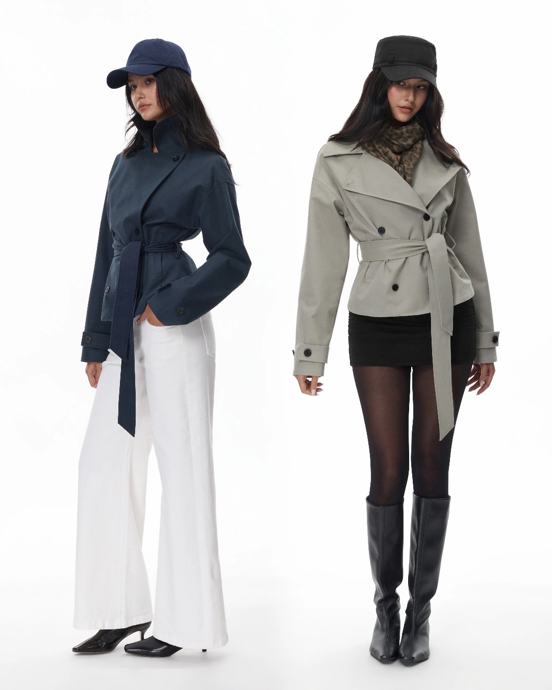 Everyday | Sloane Belted Cropped Trench Jacket