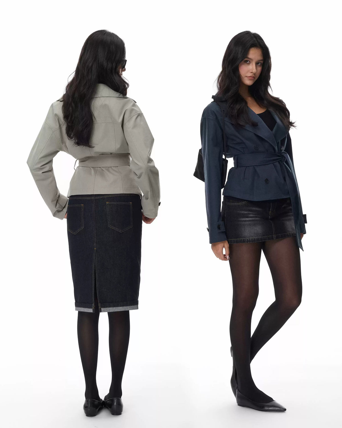 Everyday | Sloane Belted Cropped Trench Jacket