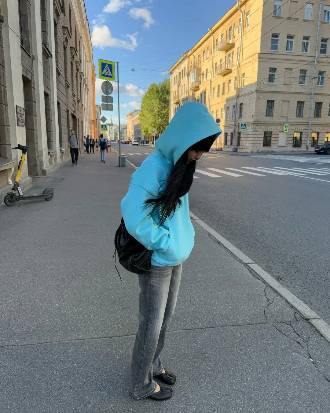 Fleece-Lined Oversized Hoodie