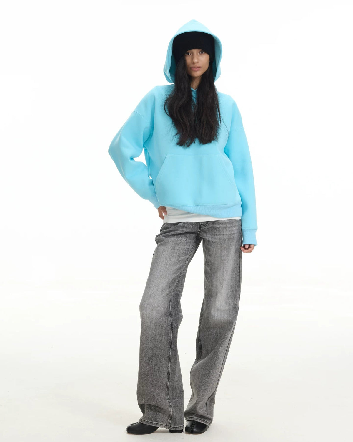 Fleece-Lined Oversized Hoodie