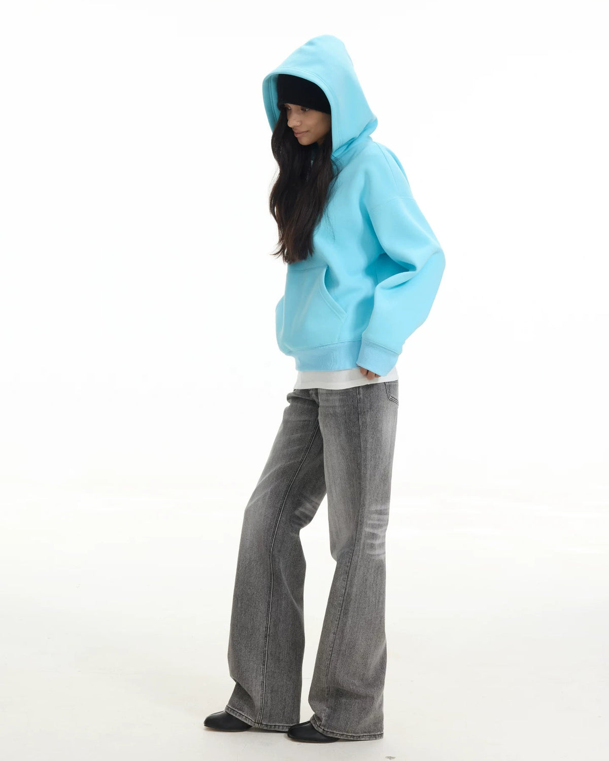 Fleece-Lined Oversized Hoodie