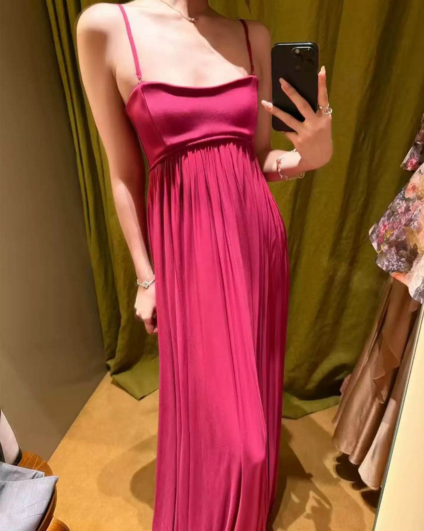 Elle | French High-Waist Maxi Slip Dress