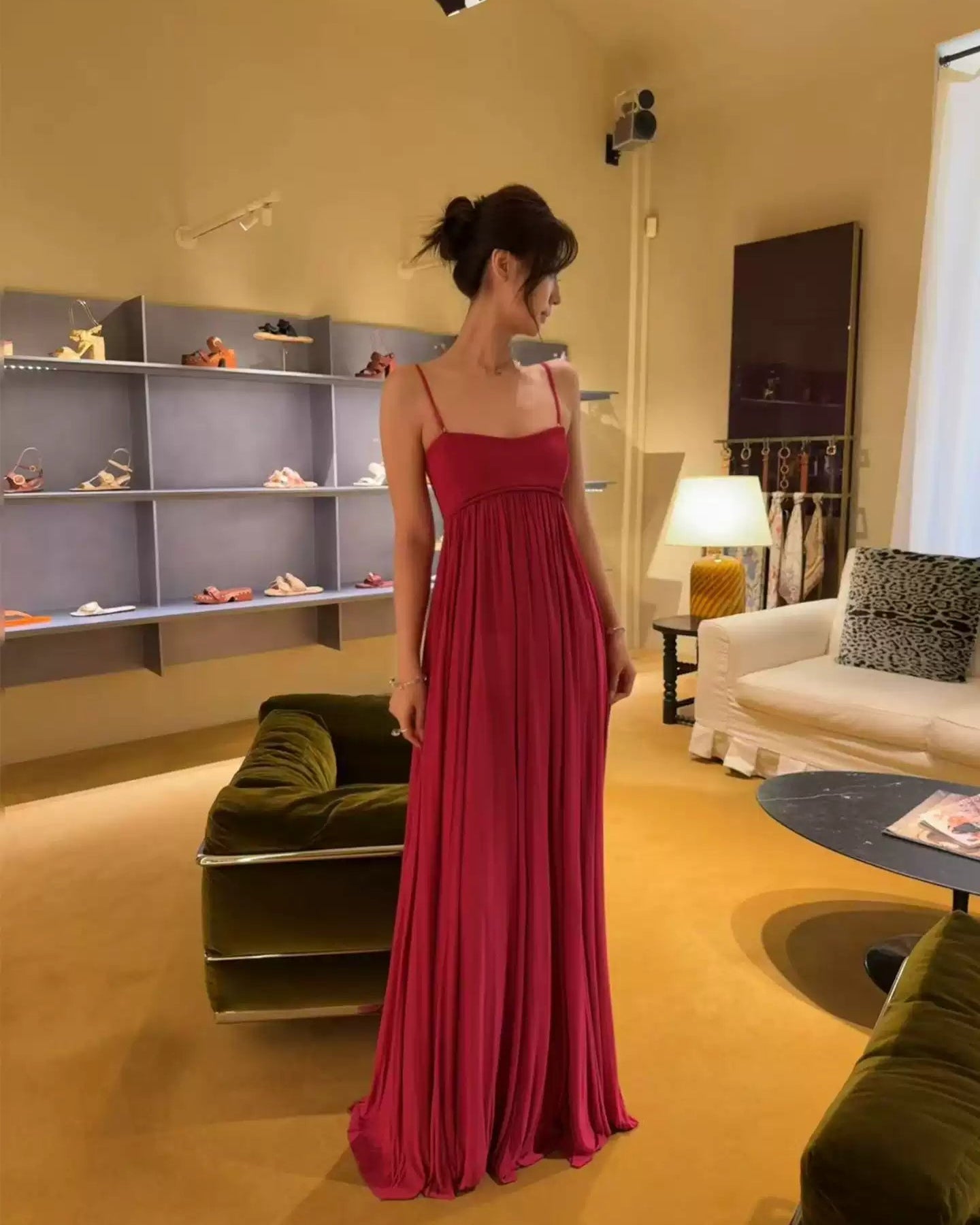 Elle | French High-Waist Maxi Slip Dress