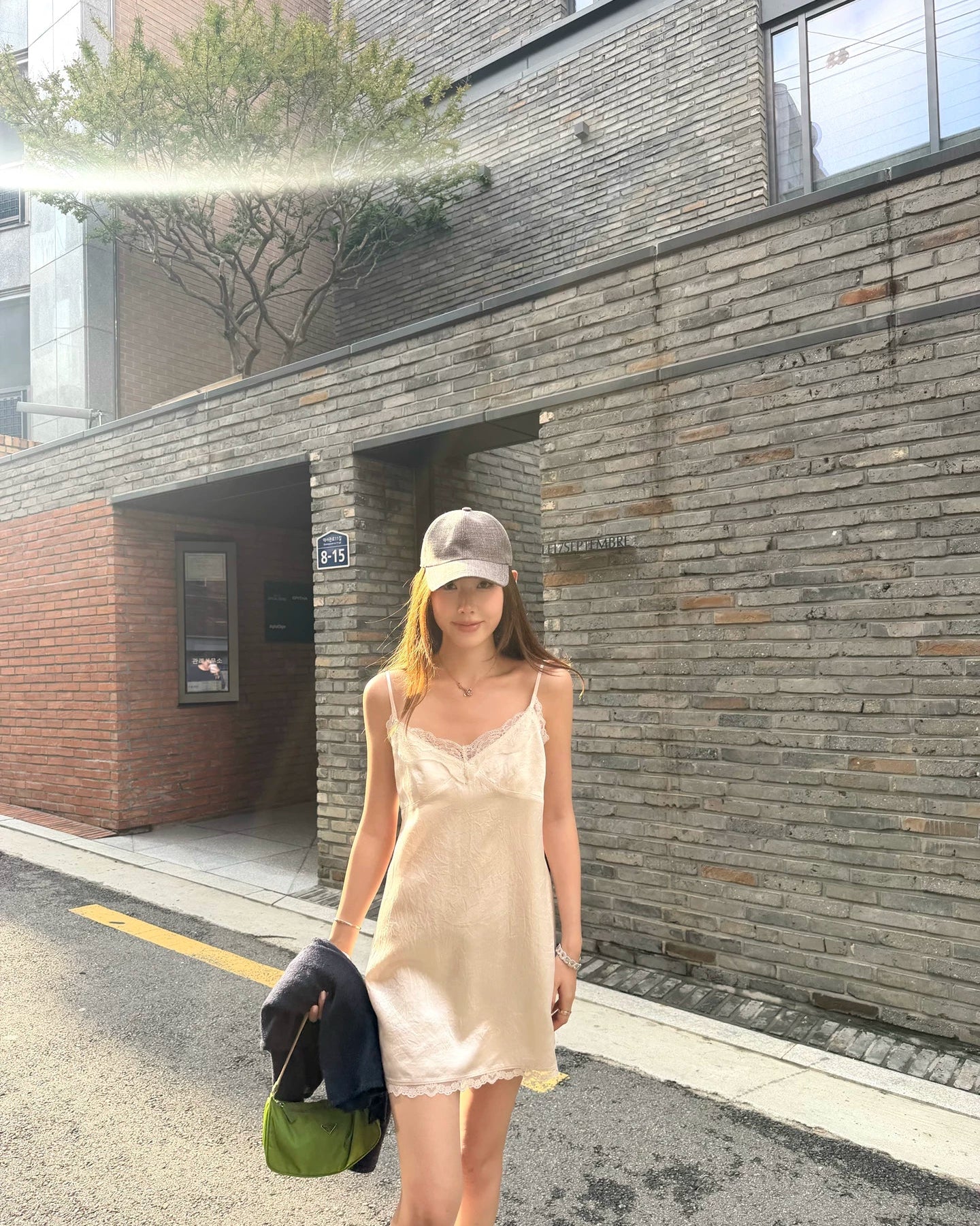 Ran | French Lace Satin Mini Slip Dress