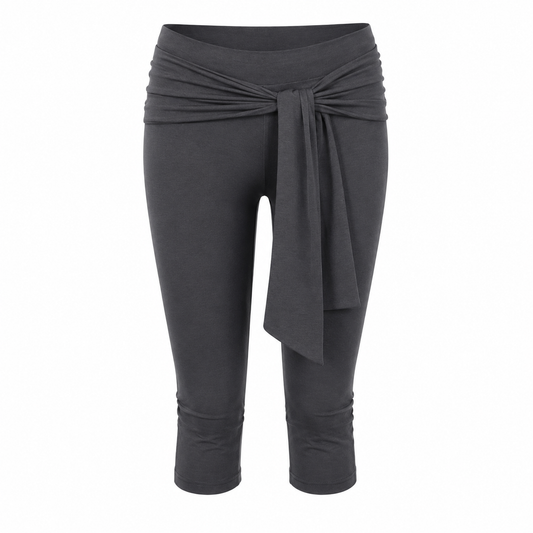 Gymwear | Modal Tie-Waist Capri Leggings