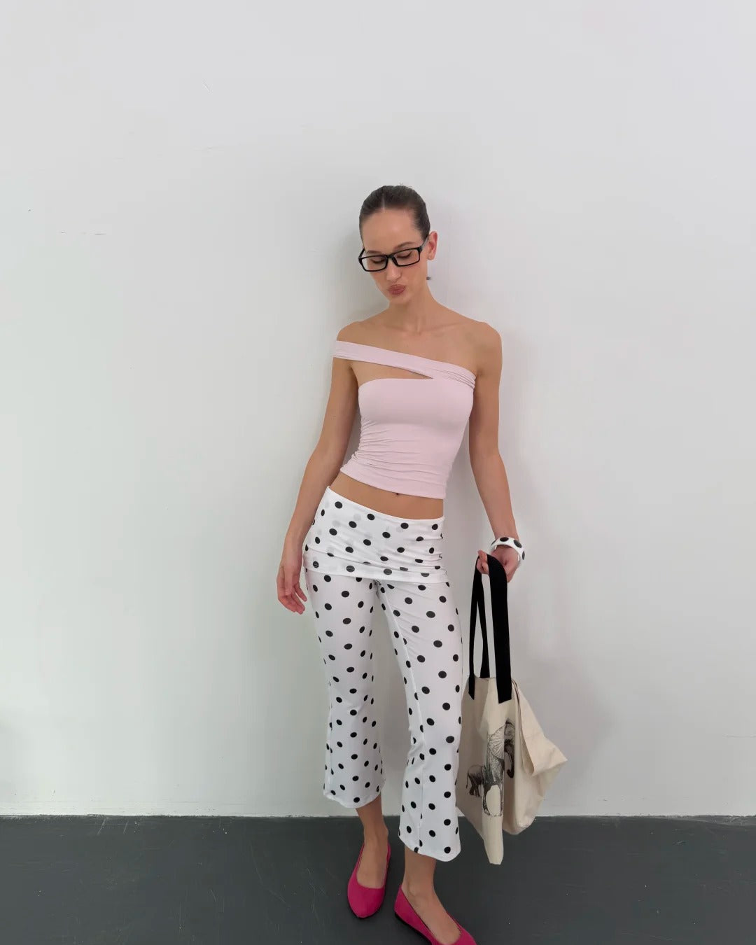 Gymwear | Foldover Flare Capri Yoga Pants