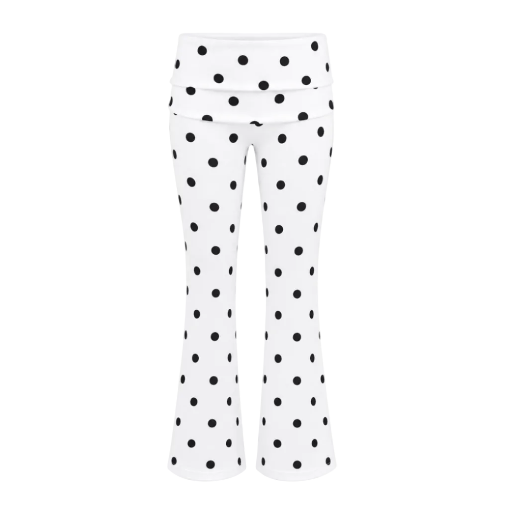 Gymwear | Foldover Flare Capri Yoga Pants