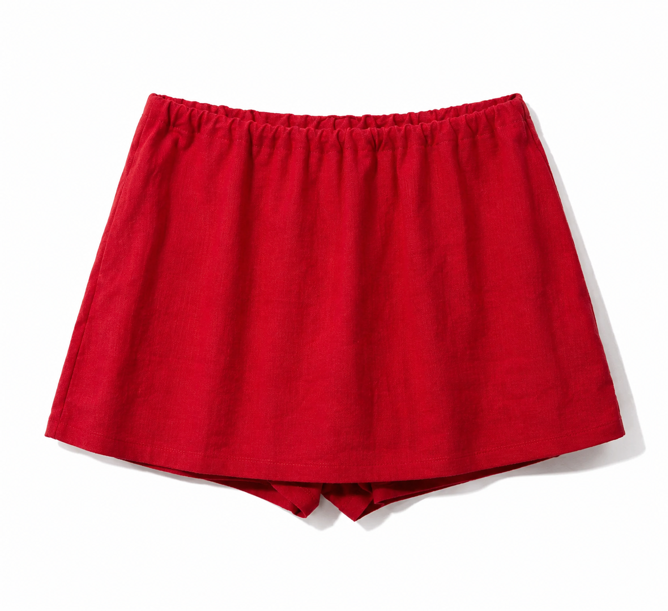 Elle | Holiday Linen Mini Skort