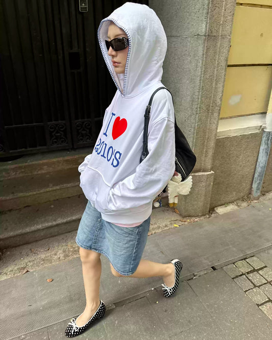 I Love 2010 Oversized Hoodie