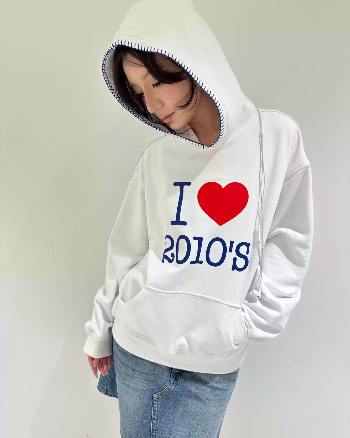 I Love 2010 Oversized Hoodie