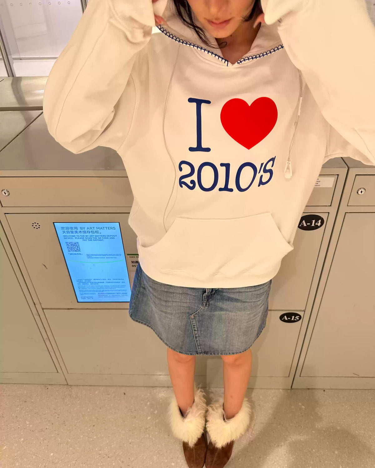 I Love 2010 Oversized Hoodie