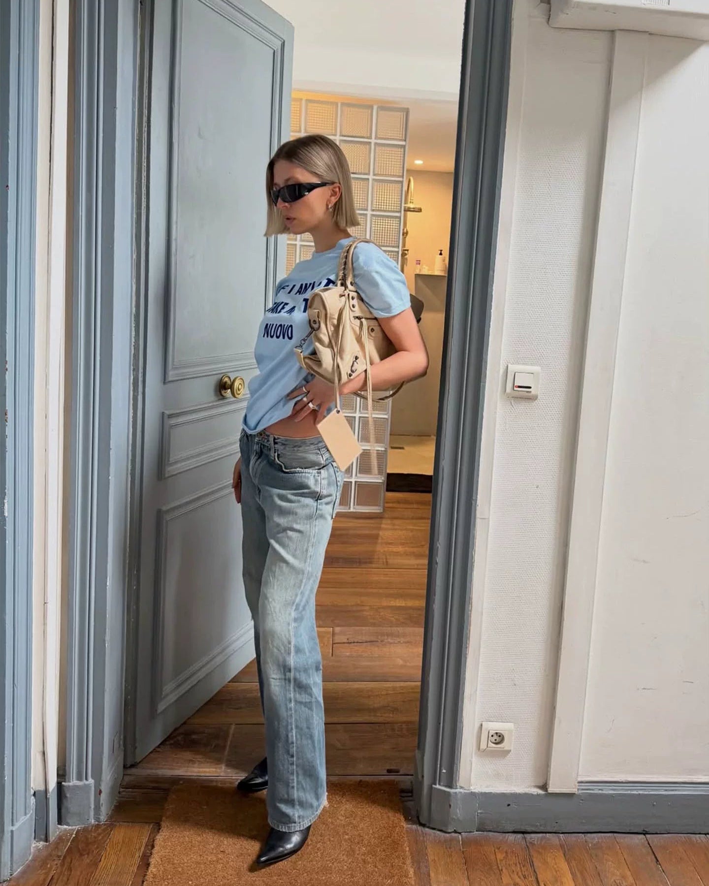 Elle | “If I’m Lost” Flocked Graphic Tee