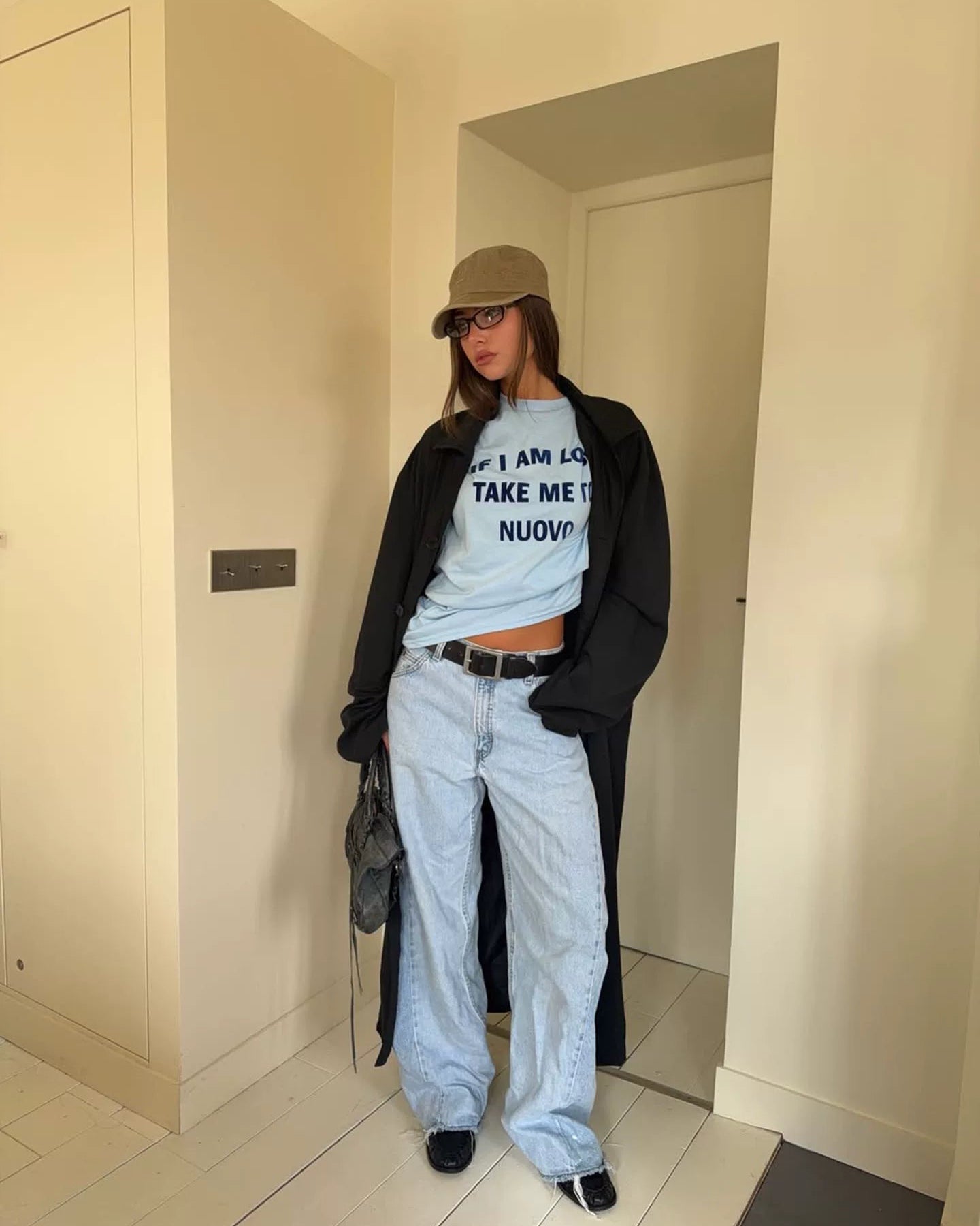 Elle | “If I’m Lost” Flocked Graphic Tee