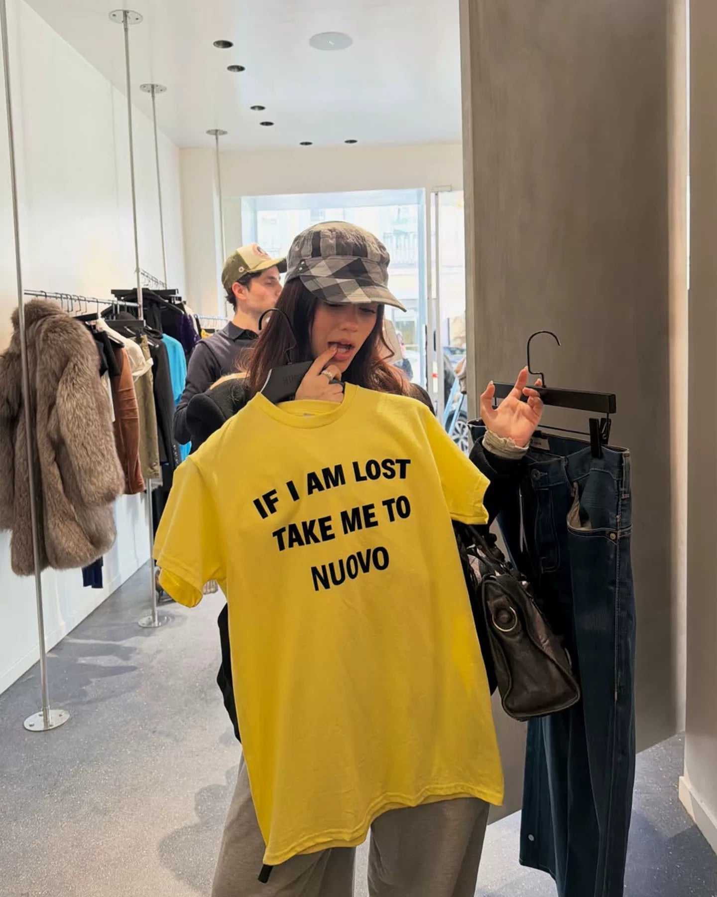 Elle | “If I’m Lost” Flocked Graphic Tee