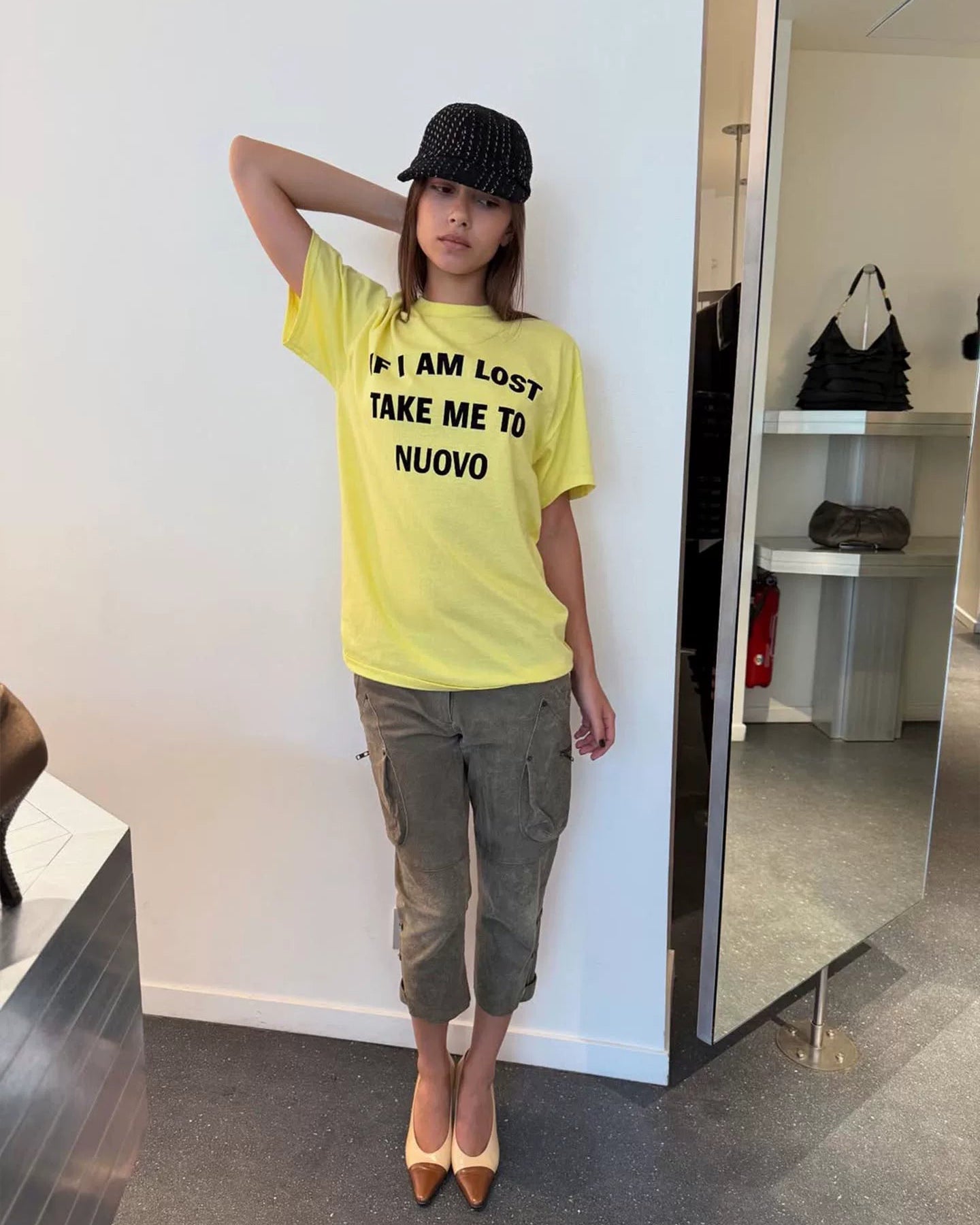 Elle | “If I’m Lost” Flocked Graphic Tee