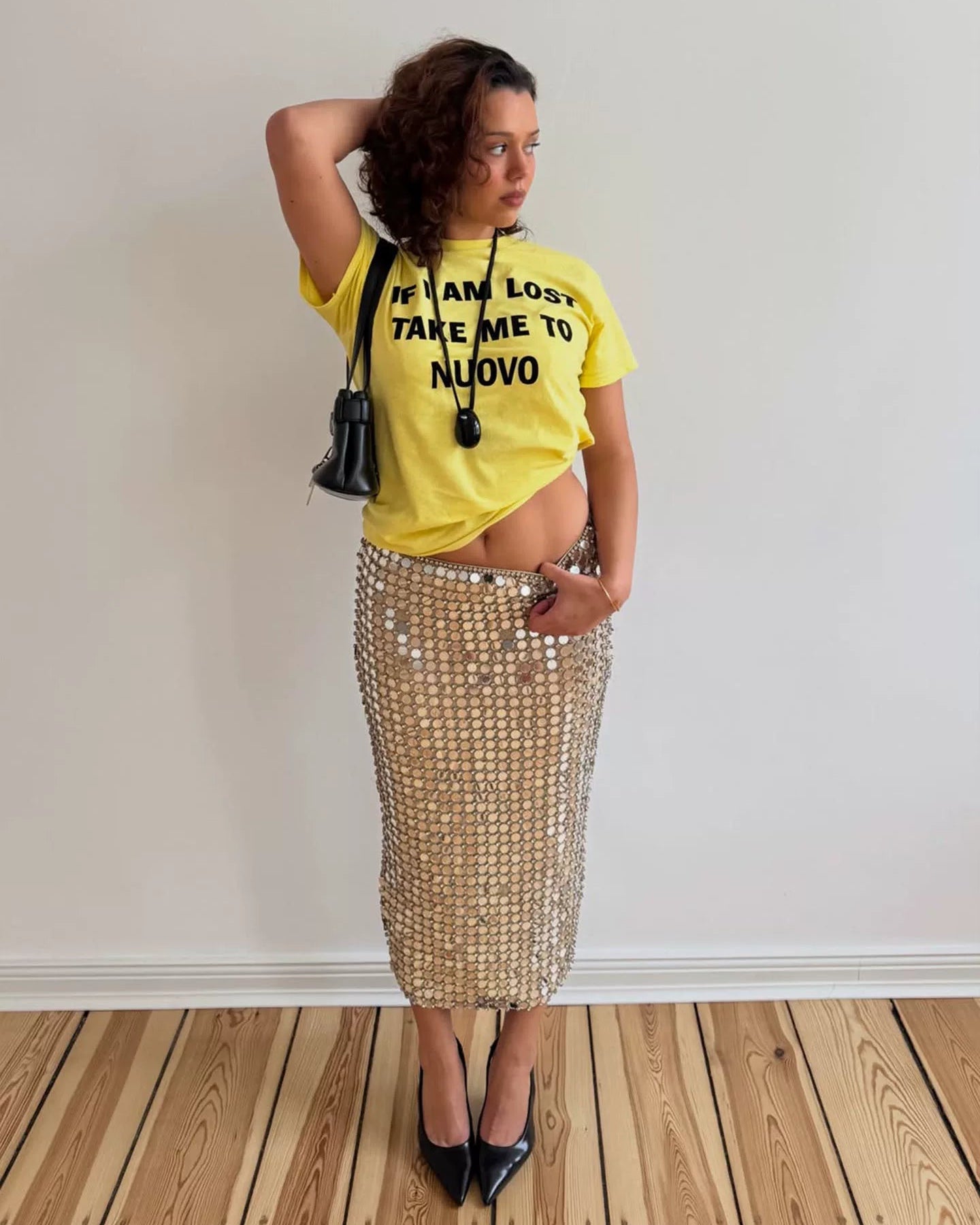 Elle | “If I’m Lost” Flocked Graphic Tee