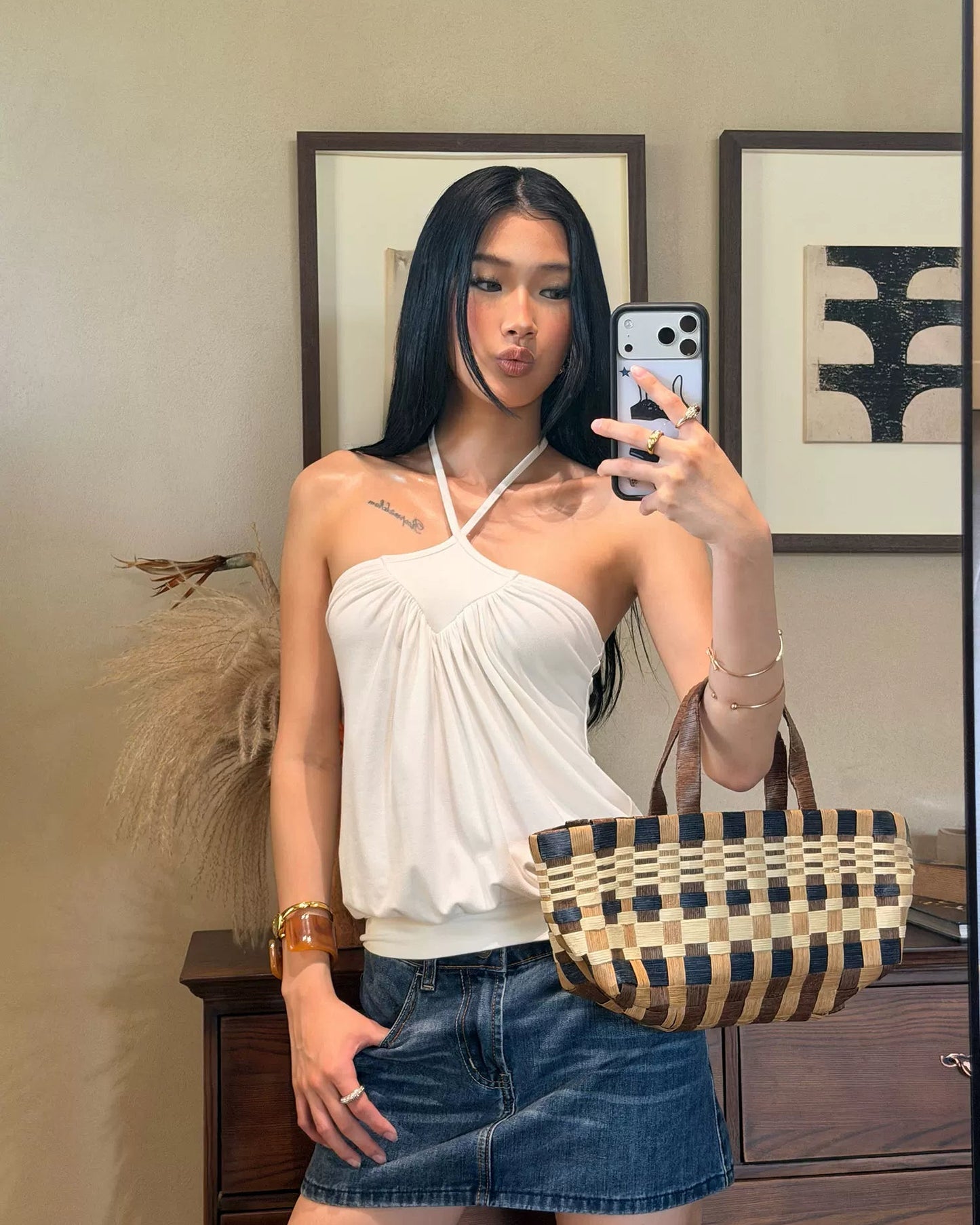 Elle | Isla Halter Ruched Top