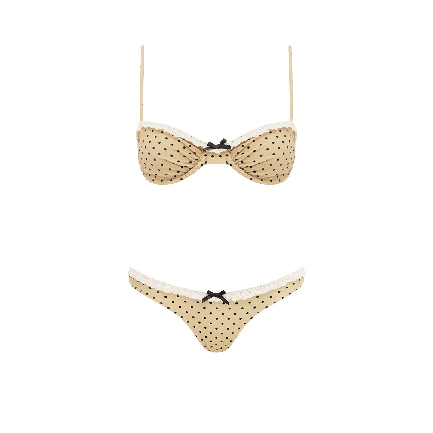 Elle | Jeanie Polka Dot Underwire Bikini Set
