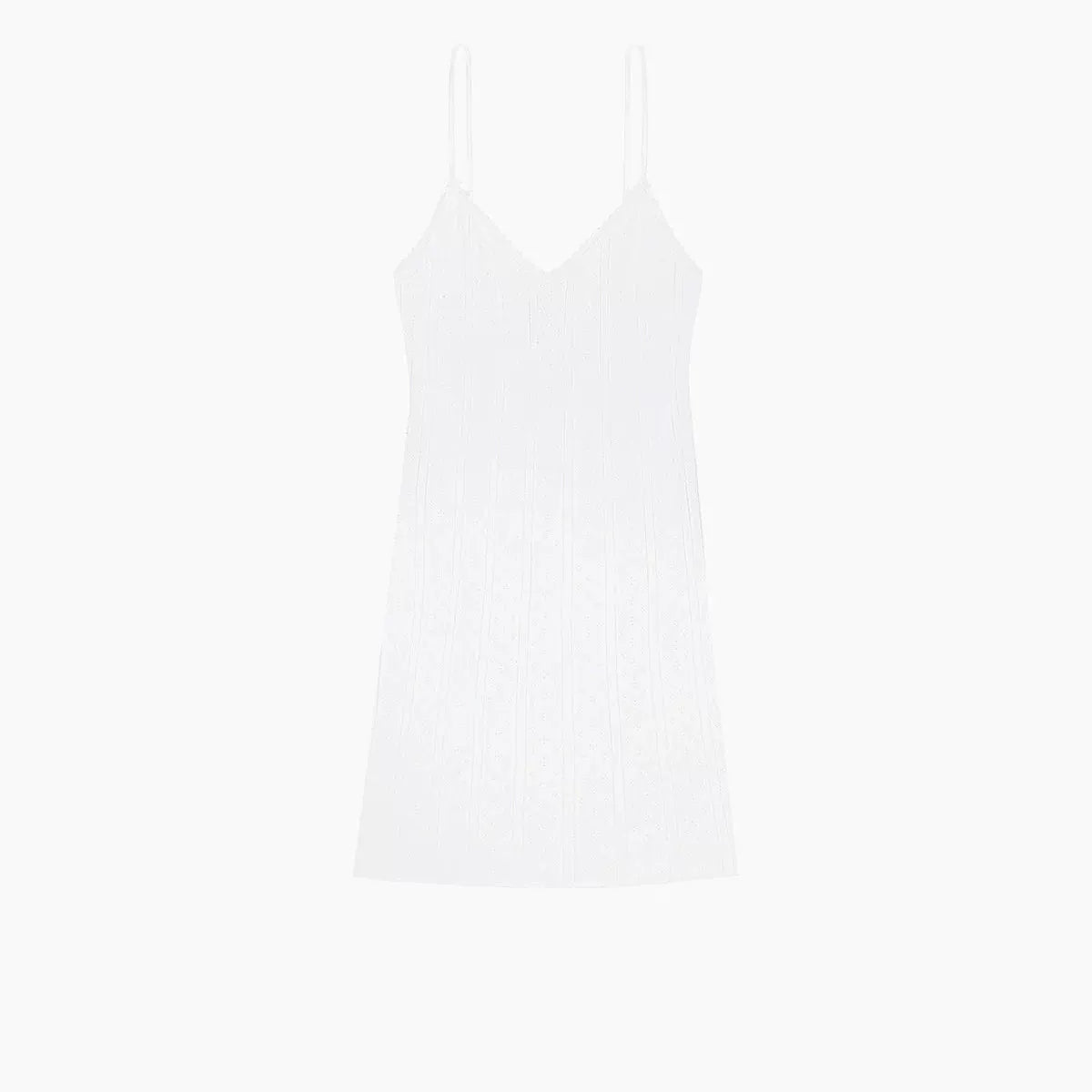 Lola Lace Trim Pointelle Cami Mini Dress