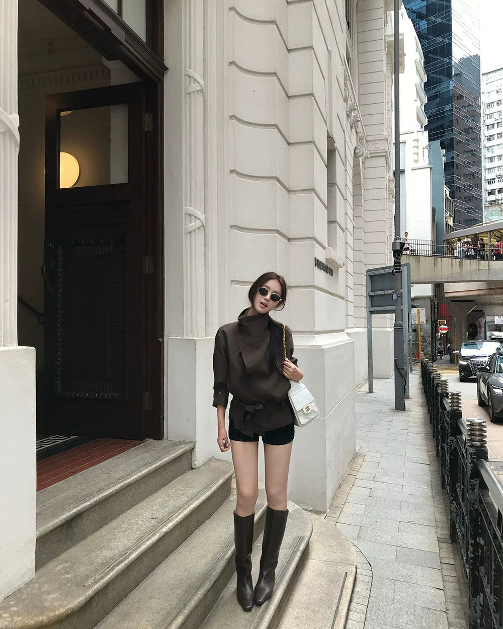 London Wind Double-Breasted Belted Jacket