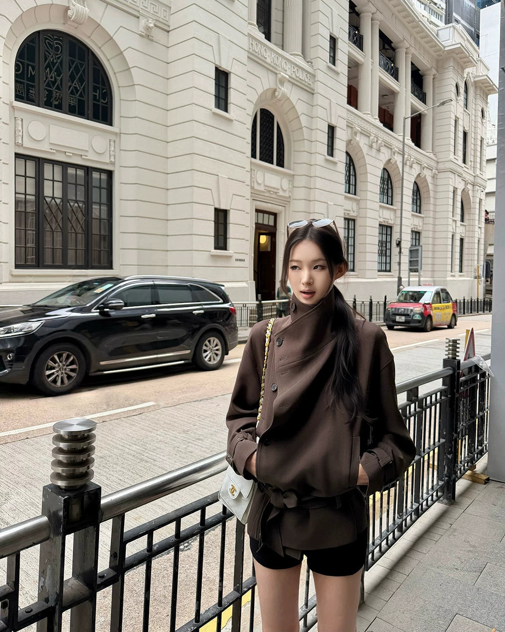 London Wind Double-Breasted Belted Jacket