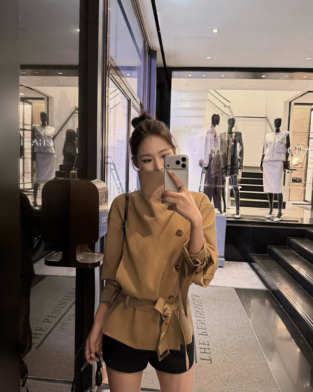 London Wind Double-Breasted Belted Jacket
