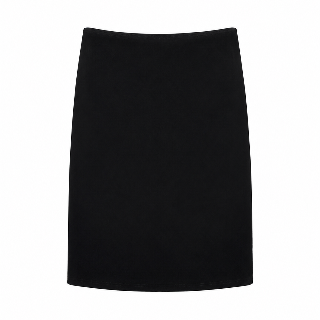 $ Low-Rise Double-Layer Midi Skirt