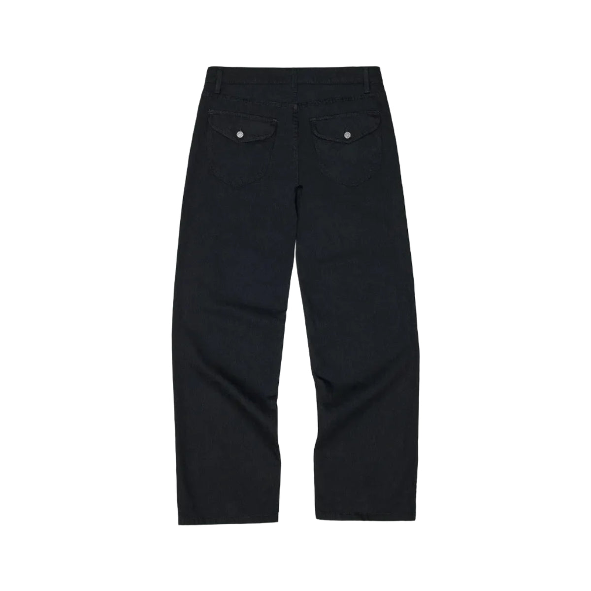 Low-Rise Tulip Pocket Straight-Leg Jeans