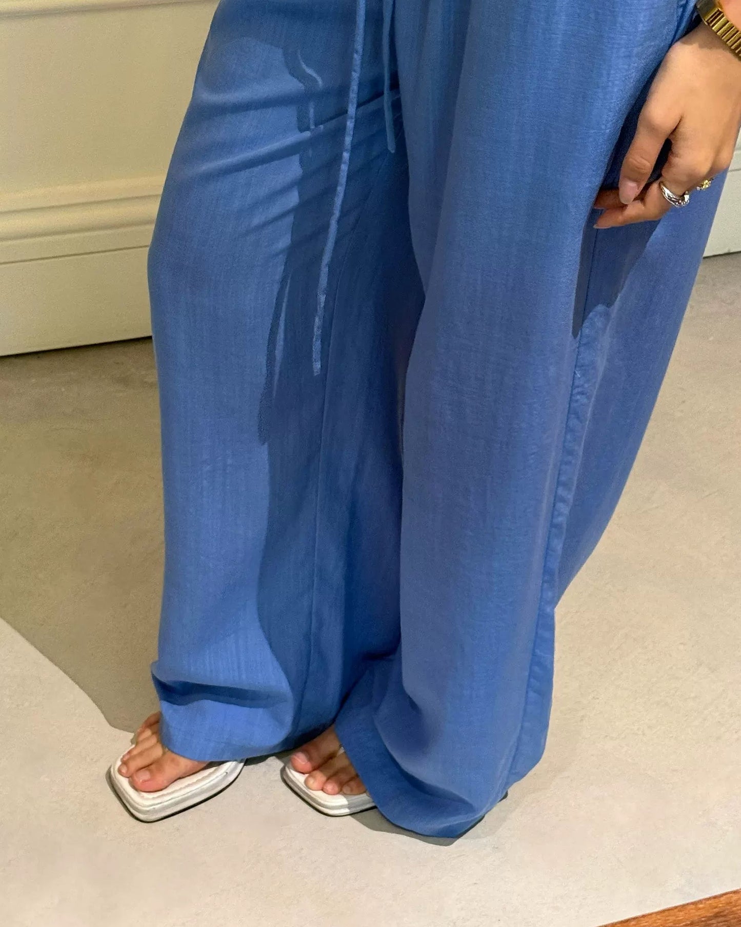 Elle | Lumi Drawstring Wide Leg Pants