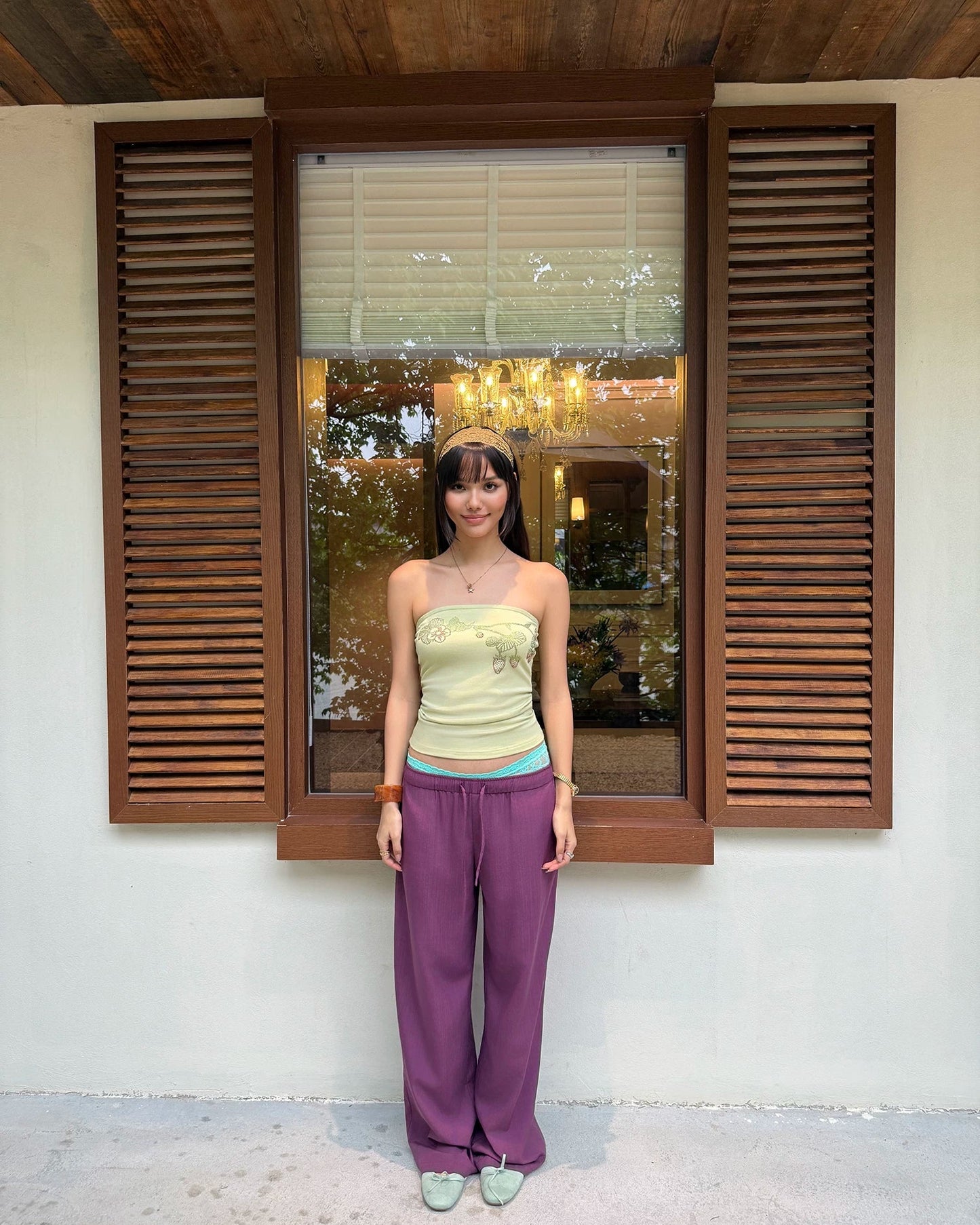 Elle | Lumi Drawstring Wide Leg Pants