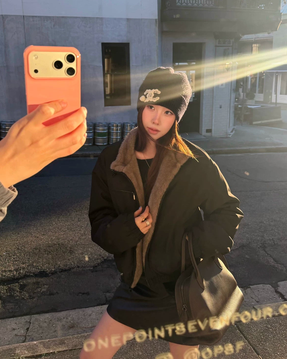 Luxe Reversible Faux Fur Bomber Jacket