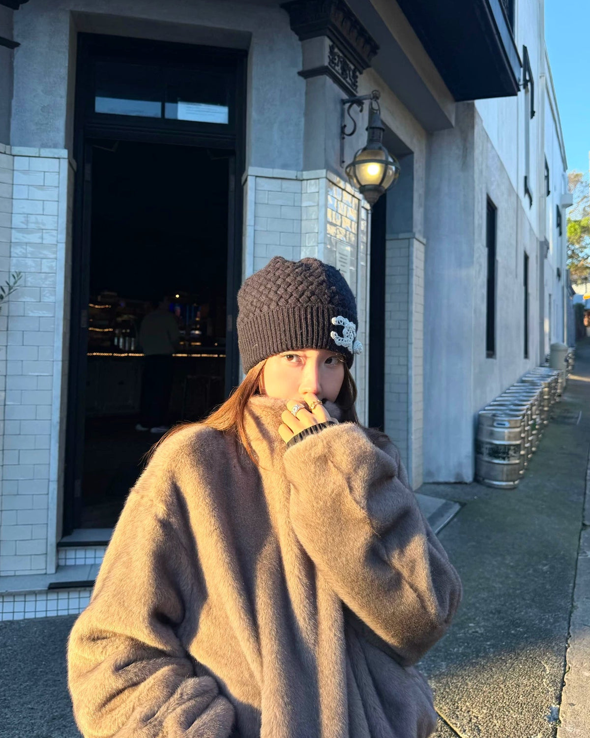 Luxe Reversible Faux Fur Bomber Jacket
