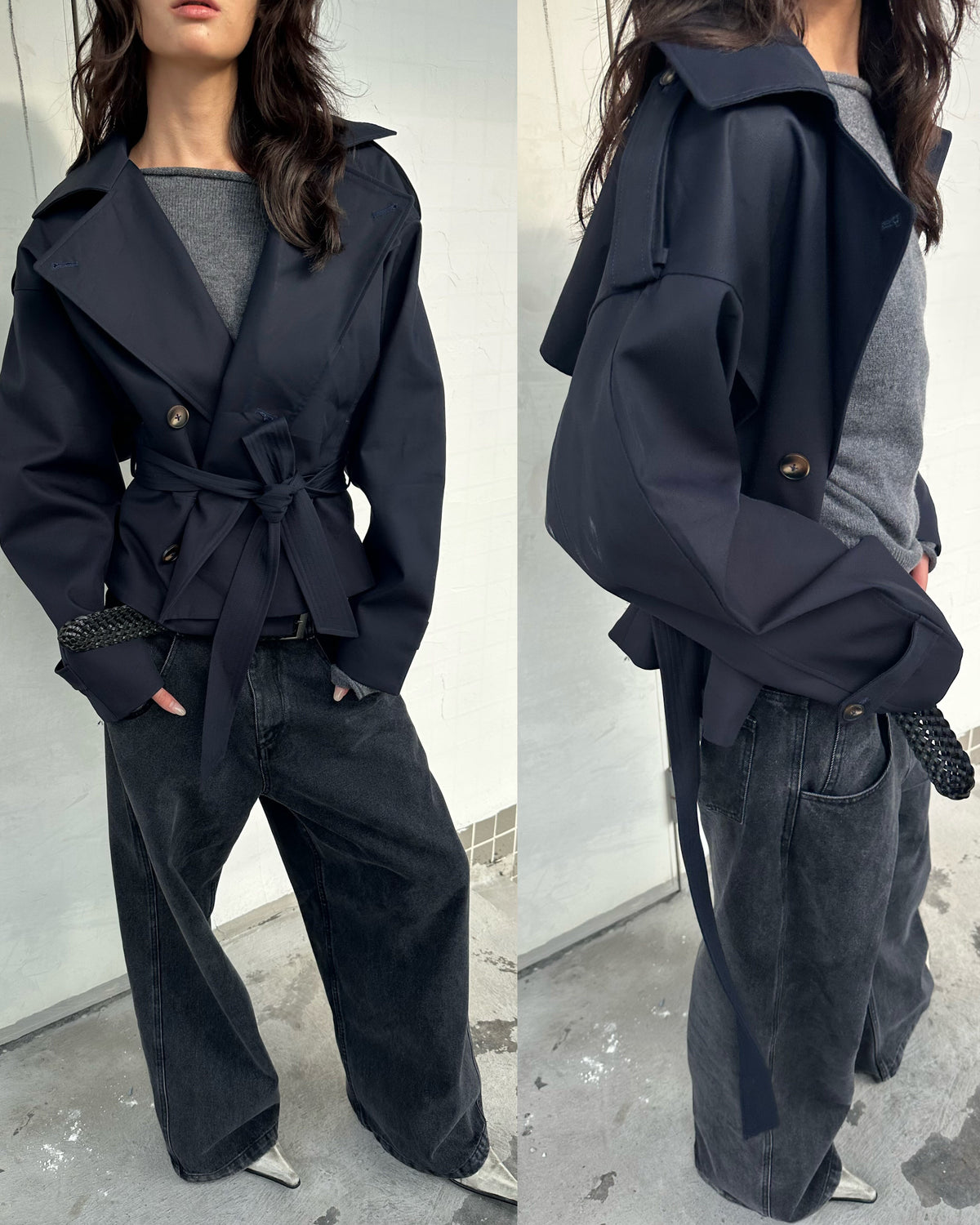 Mara 100% Wool Relaxed Off-Shoulder Knit Sweater